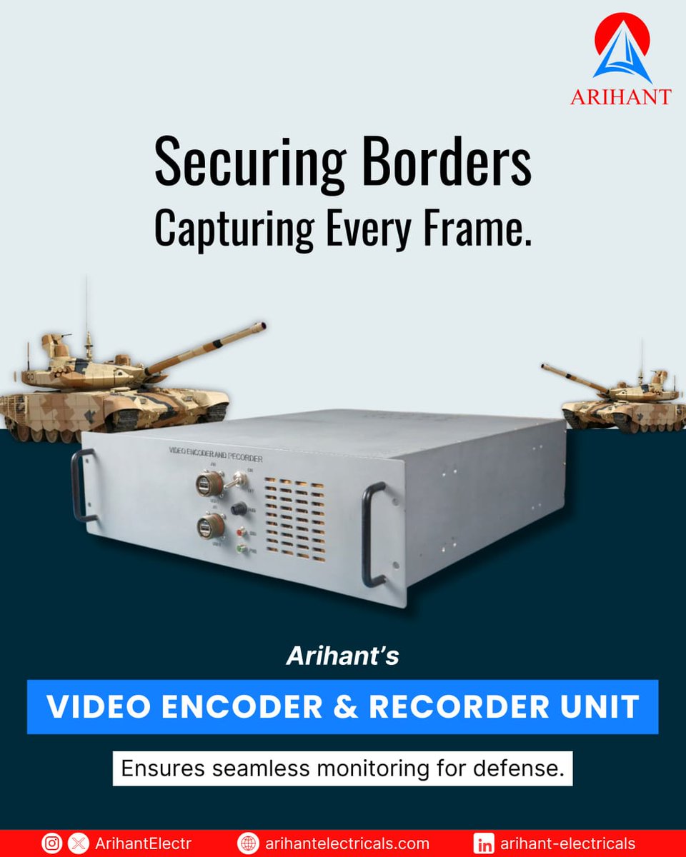 ArihantElectr's tweet image. Arihant Electricals presents the #VideoEncoder &amp;amp; #RecorderUnit – an advanced solution for #seamlesssurveillance! 

For more info:
📞 0120-6256192
📧 info@arihantelectricals.com

👉 Learn more: arihantelectricals.com

#ArihantElectricals  #TechnologyThatEmpowers #Precision