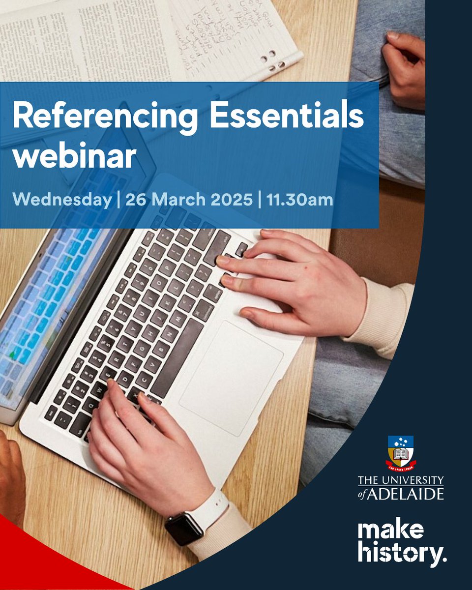 Want to learn more about referencing? Discover when, why, and how to reference, and learn where to find support for the styles needed for your assignments. Register for our upcoming webinar - Referencing Essentials. Wednesday 26 March 👉 tinyurl.com/43hzavee