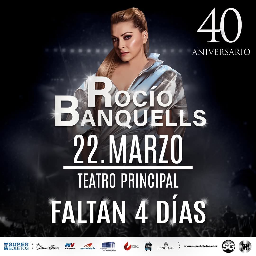 CS_comunicacion's tweet photo. ¡Este 22 de marzo Rocío Banquells llega al Teatro Principal de Puebla y será una noche INCREÍBLE! 🎤✨

¡La cuenta regresiva está a tope! 🎶 No dejes que te lo cuenten, compra tus boletos a través de Superboletos y puntos de venta autorizados. 🎟️🔥

🔗 https://t.co/q8Z0ocKN3T https://t.co/fMpO9tyXLO