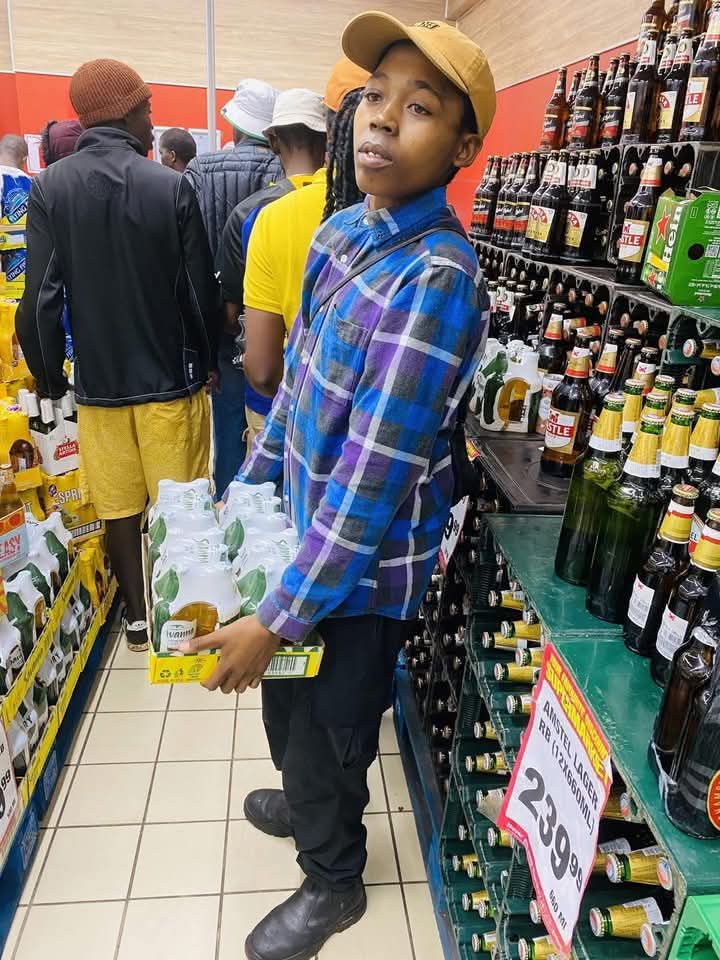 Lol, when you're getting close to the till and the buyer is still outside the shop.