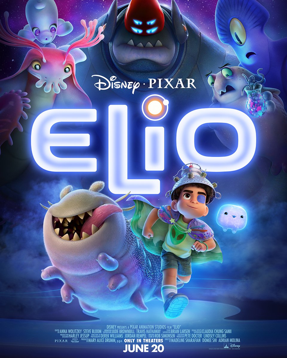 Check out the brand-new poster for #Elio and see the movie only in theaters June 20 💫👽