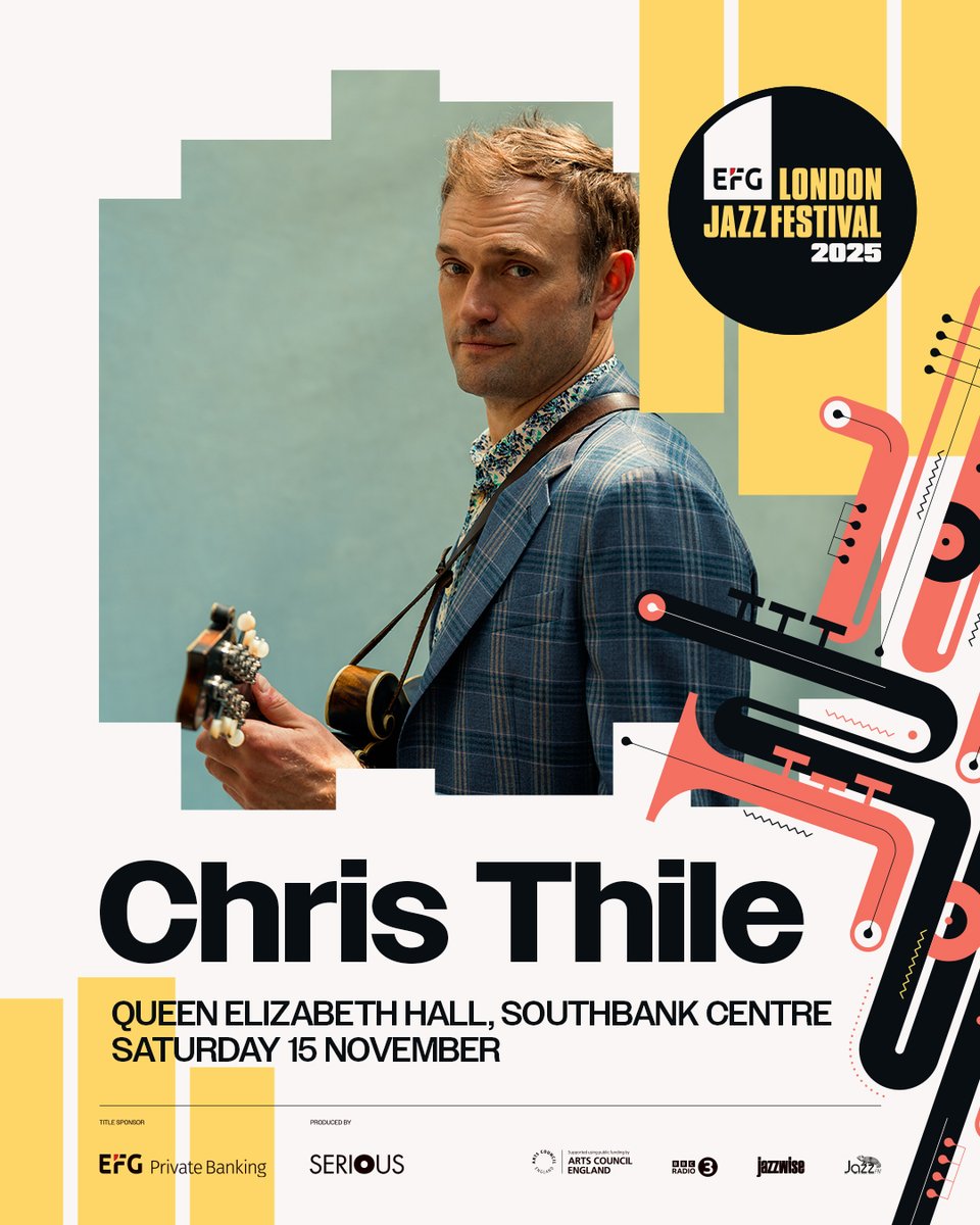 Chris Thile (@christhile) on Twitter photo London! Chris will perform at this year's <a href="/LondonJazzFest/">EFG London Jazz Festival</a> at Queen Elizabeth Hall on Saturday, 15 November.
Tickets go on sale Friday, 21 March at 10am GMT. christhile.com
-CT HQ London! Chris will perform at this year's <a href="/LondonJazzFest/">EFG London Jazz Festival</a> at Queen Elizabeth Hall on Saturday, 15 November.
Tickets go on sale Friday, 21 March at 10am GMT. christhile.com
-CT HQ