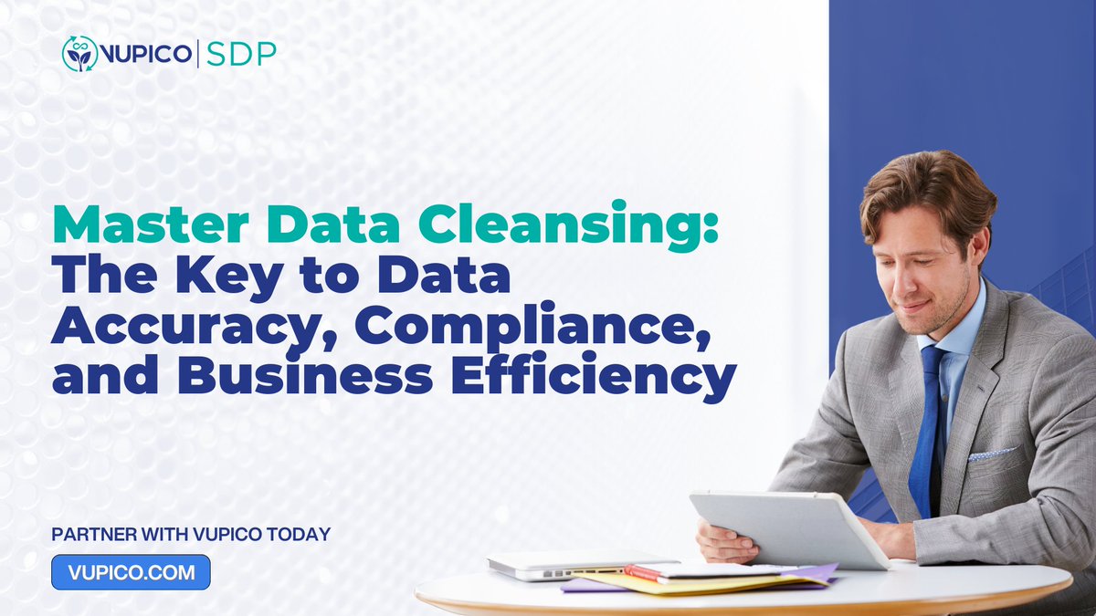 vupico's tweet photo. Duplicate, inconsistent, and outdated data can hurt business efficiency. Master Data Cleansing helps improve accuracy, compliance, and operational performance. Learn how to keep your data clean and reliable.

🔗 Read more: https://t.co/zdNnNzv480

#DataQuality #MasterData https://t.co/zhLbalrzxe