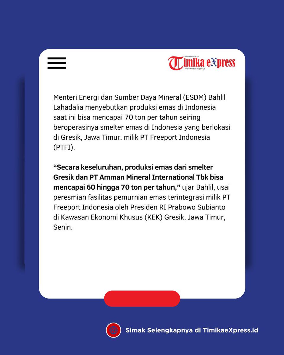 timikaexpress13's tweet photo. https://t.co/8hBKceEPOF
#papua #timika #tembagapura #freeport #gold #goldmaining #bumn #mindid #papuatengah #kamoro #amungme https://t.co/SlpWArCozv
