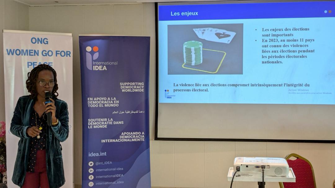 Within the framework of its project to support a peaceful transition in Gabon, <a href="/Int_IDEA/">International IDEA</a>  in partnership with WGP and REDHAC, held a workshop with 30 monitors on electoral violence on March 12 ahead of the 12 April elections funded by the <a href="/French_Gov/">French Government</a> and <a href="/EU_Commission/">European Commission</a>