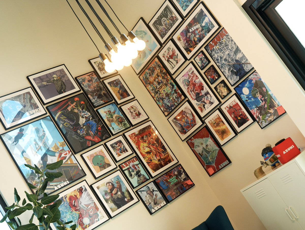 Azuki office wall filling in nicely