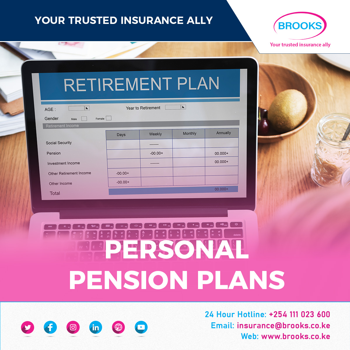 Are you saving for retirement? Get a personal pension plan with flexible monthly contributions and start saving for #retirement now! Your future is in your hands! Reach out today to get started. #pension #insurance