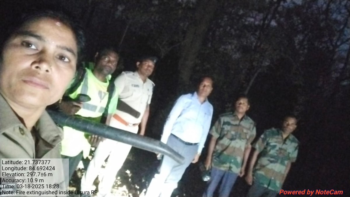 DfoBonai's tweet photo. In Ulsura RF, Lachhada beat, Ramchhinda section, #JardaRange, #forestfire was #successfully #extinguished, #saving the forest. Frontline staff, under the direction of ACF & RO Jarda, monitored and extinguished the fire.
@pccfodisha
@Prem_CWLWOdisha
@RourkelaRc79045 https://t.co/U3s3qEclti
