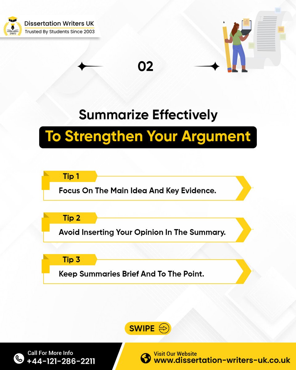 UKKDissertation's tweet photo. 📢 Day 19 Of 30 Days Assignment Writing Challenge!

📝 Summarize Effectively To Strengthen Your Argument

💡 Need Expert Help With Your Assignments? Order Now For Top-Quality Assistance! 

👇 Contact Us
📞 Mobile: +44-121-286-2211
🔗 Visit: https://t.co/9FVRSrcnJC

#assignment https://t.co/CAkLudCBy3