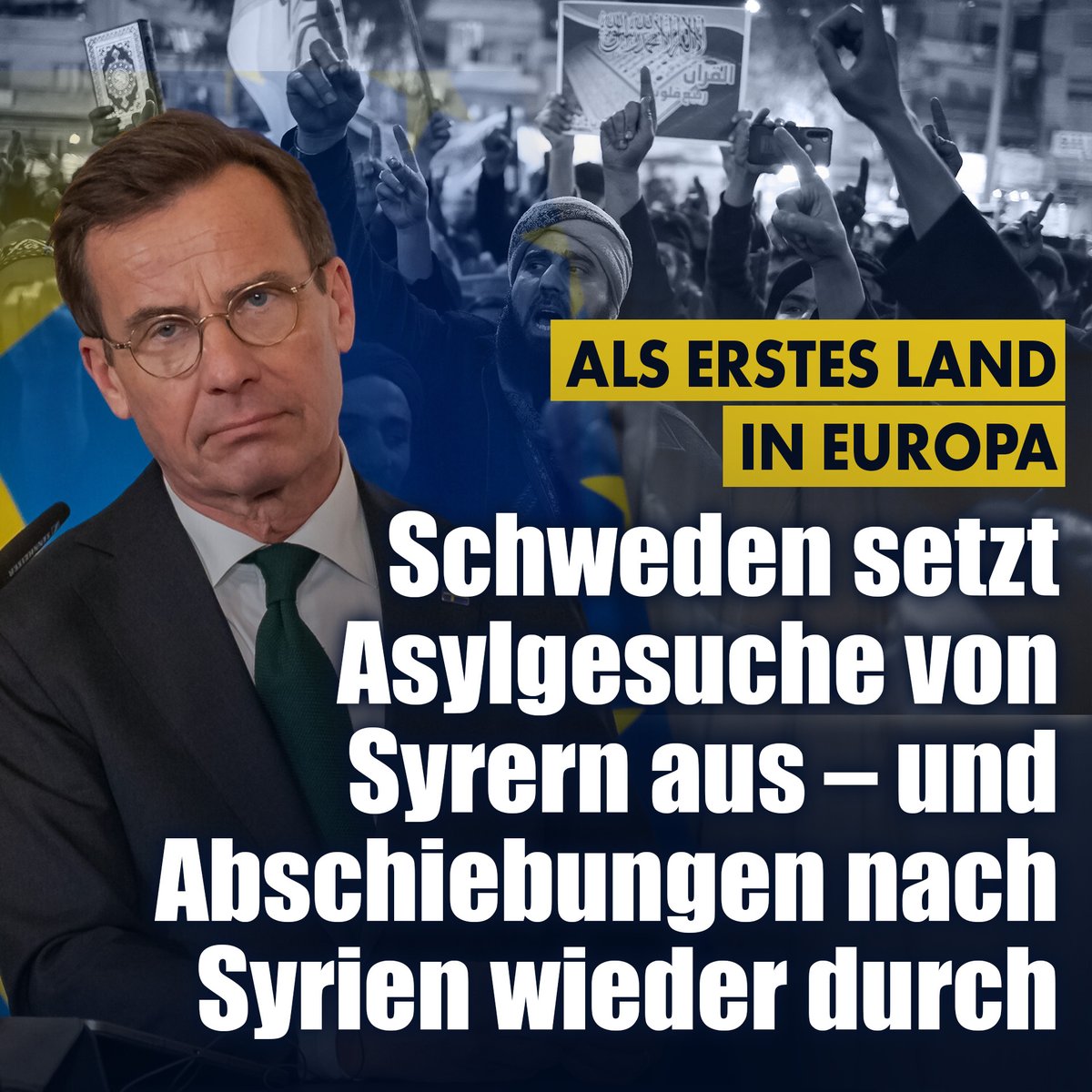 Stockholm schafft durch politische Entscheidungen Minus-Migration. 
nius.de/ausland/news/s…