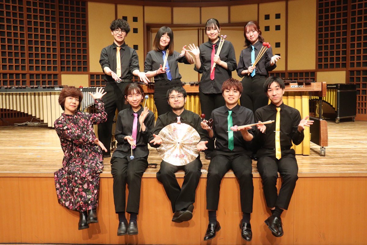 nuapercconcert's tweet photo. 💐ご報告💐

昨日行われました、日本大学芸術学部音楽学科打楽器有志による打楽器定期演奏会は、無事終演したしました！

公演に関わってくださった全ての皆様に感謝申し上げます。
本当にありがとうございました。

本公演は先輩方の卒業公演でもありました。
ご卒業おめでとうございます🌸 https://t.co/VoqmDOrBmK