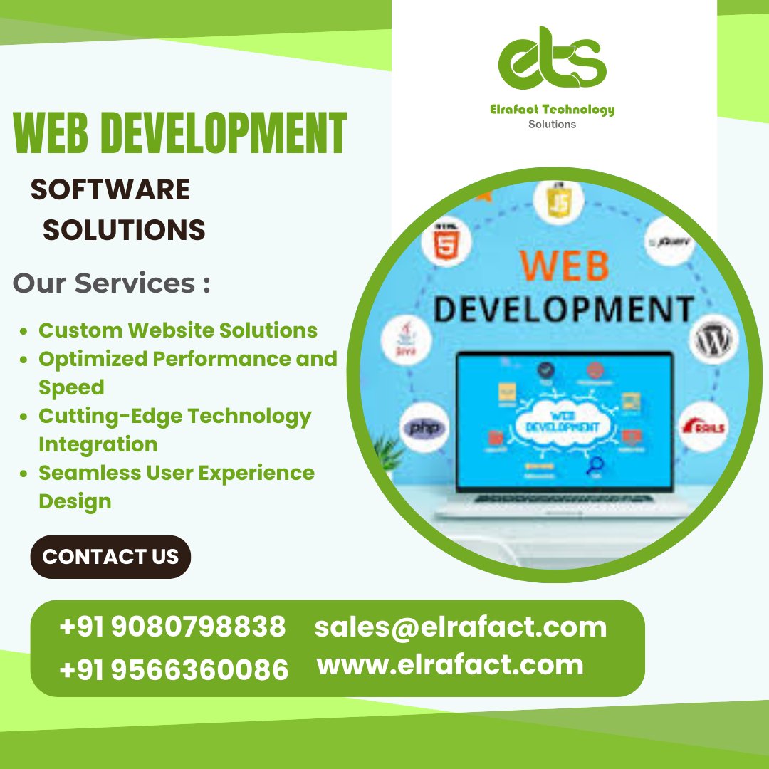 elrafact's tweet photo. Boost your online presence with ETS Web Development solutions! Get custom websites, optimized performance.

📞Contact Us Today!
📱+91 9080798838 | +91 9566360086
🌍https://t.co/CK2CaEdMsA
📧sales@elrafact.com

#WebDevelopment #WebsiteSolutions #BusinessGrowth #OptimizedPerformace https://t.co/L8xpIUS1JE