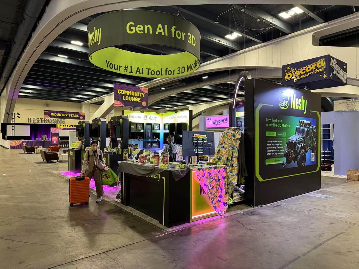 If you're at GDC, we'd love to see you at our talk on 3D GenAI tomorrow (Wed) at 10:30 AM in Room 2024, West Hall! 🍇 🍎 🍍 Come say hi at our booth (S1527) – we’d love to chat! More info: meshy.ai/gdc-2025