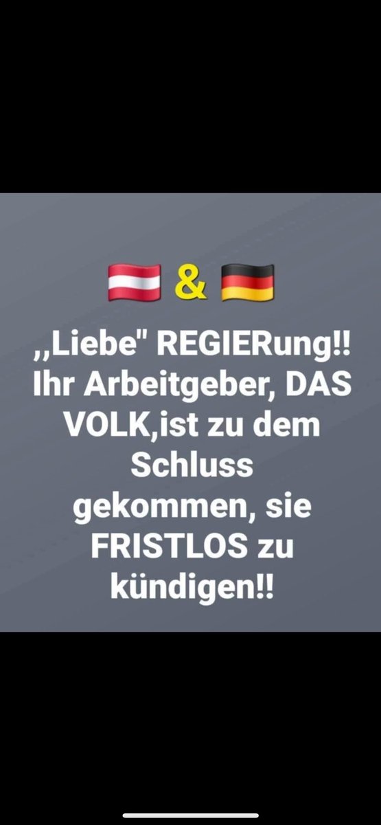 Ich hoffe, ihr versteht das. Wir brauchen eine sichere Regierung!!!