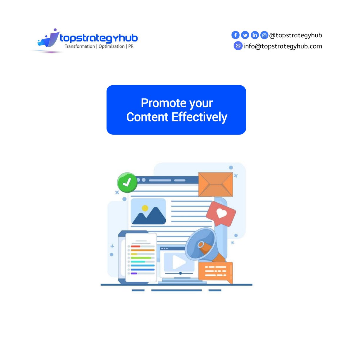 topstrategyhub's tweet photo. To boost your content creation game, focus on understanding your audience, creating high-quality, engaging content, and promoting it effectively through various channels.
#Topstrategyhub
#Transformation
#Optimization
#PublicRelations https://t.co/i5HIMjzAX3