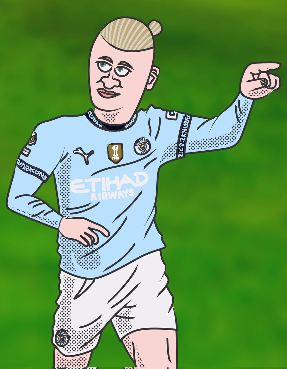 doseibubu's tweet photo. Hi Citizens!
I illustrated Haaland. Please let me know in the comments which eye you like better, the left or the right!

By the way, I drew Foden and De Bruyne. Will upload them in the future, so if you like them, follow me on Instagram too!

Manchester City 
#premier league https://t.co/1292OufGxM