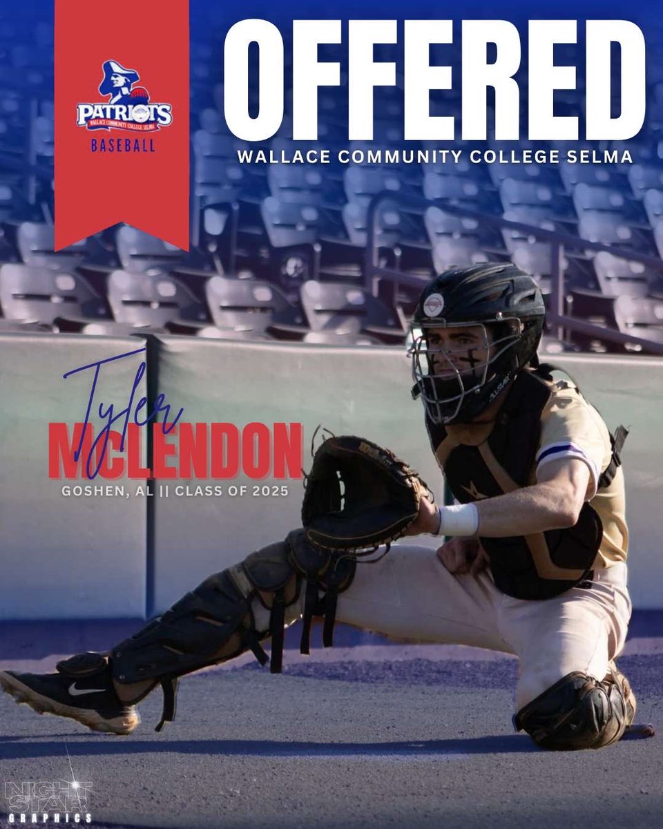 Beyond blessed to receive my first offer from Wallace community college in Selma 💙❤️🤍