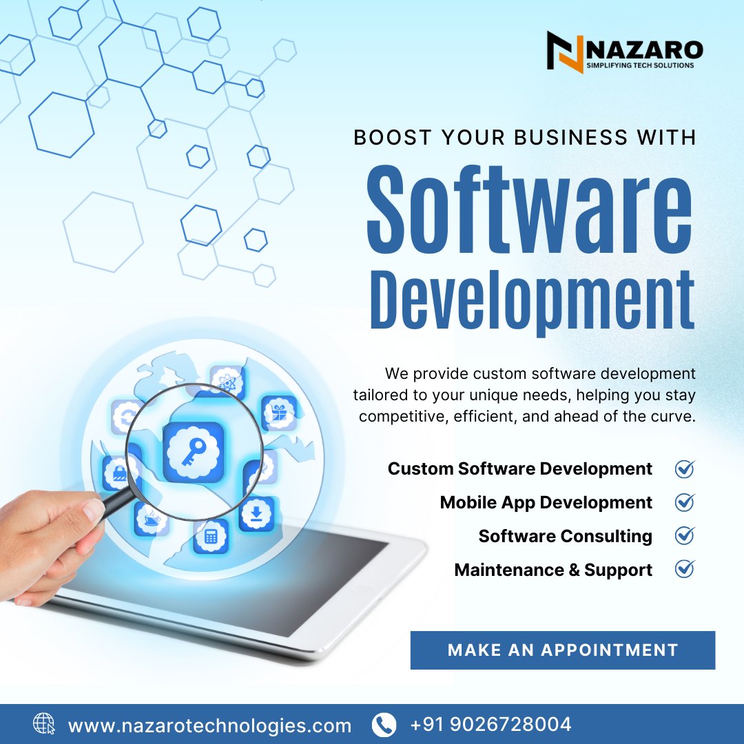 nazaro_tech's tweet photo. 🚀 Nazaro Technologies - Best Software Development Company in India 🇮🇳

Nazaro Technologies is a leading software development company in India, delivering innovative and high-quality digital solutions. From web and mobile apps.

#softwaredevelopment #techsolutions #bestcompany https://t.co/N5rna0bFGY