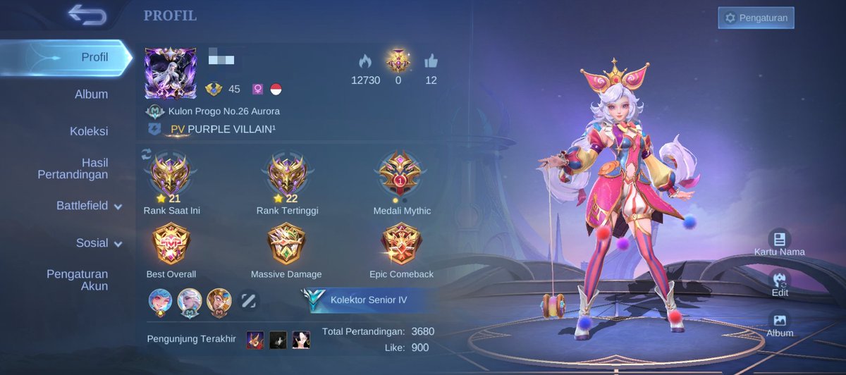 raincloudy's tweet image. Perjuanganku sampai disini saja. Seneng bisa sampe mythic season ini. Season depan gas sampe gloryy. Selamat hari badak sedunia 🦏