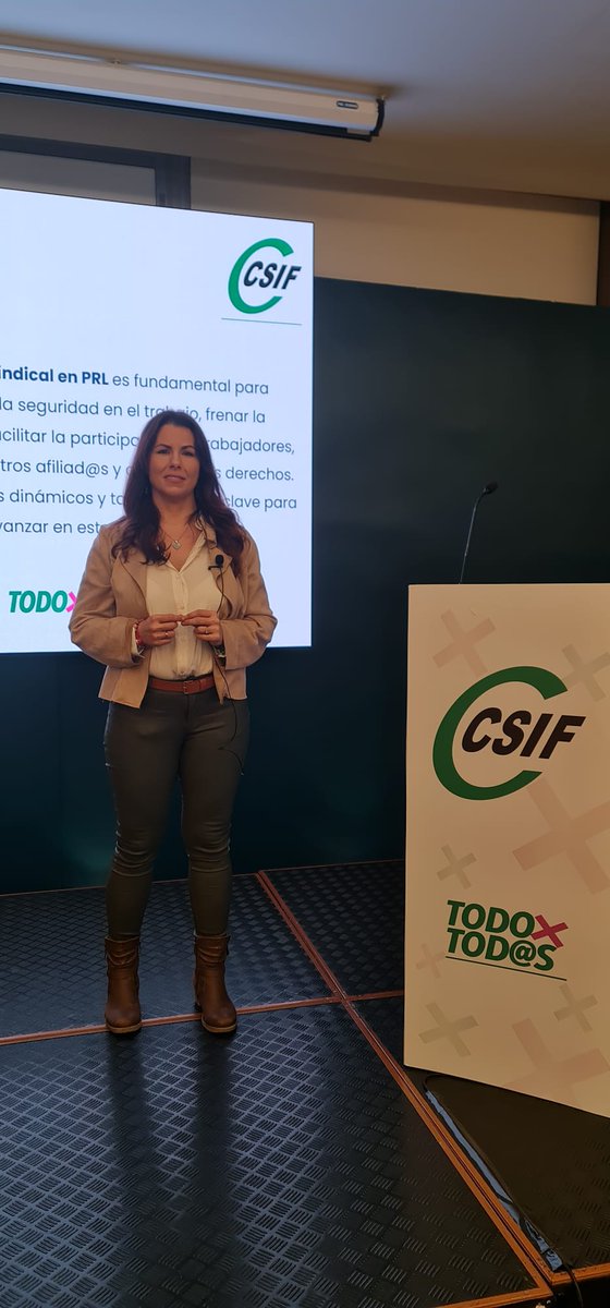 👤 Encarna Abascal, secretaria nacional de <a href="/CSIF_PRL/">CSIF PRL Nacional</a>,  destaca la labor del delegado/a de prevención de CSIF para conseguir que se proteja a los trabajadores e insiste en denunciar los incumplimientos para que se sancione a las empresas; son ya 30 años de la LPRL.