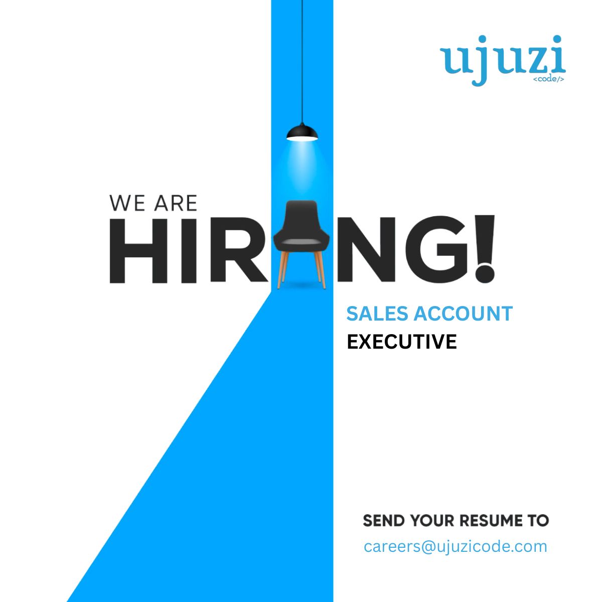 ujuzicode's tweet image. We are looking for a sales account executive who will be responsible for directly selling and marketing Ujuzi Code's services and products. bit.ly/ujuzi0325
DROP YOUR CV/ COVER LETTER TO
Subject UCL/1/2025 Sales Account Executive
Email careers@ujuzicode.com