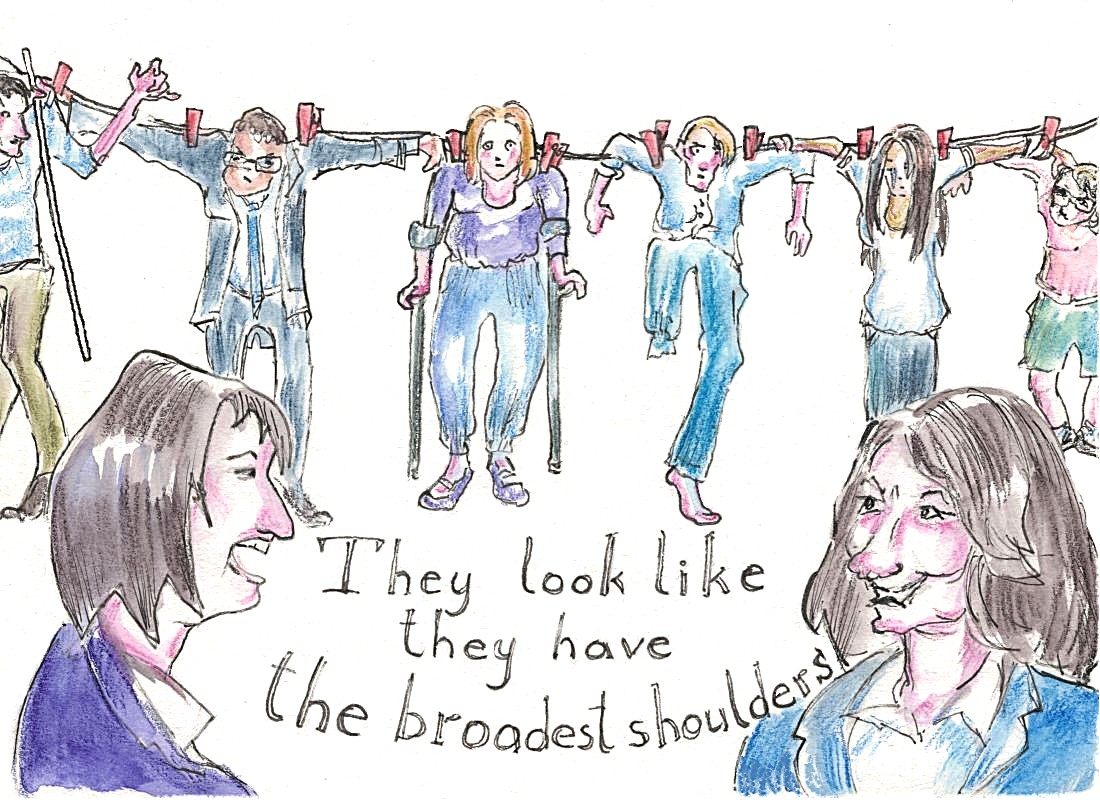 Hung out to Dry
For <a href="/NWBylines/">North West Bylines</a> 
Spare Change - cartoon series
northwestbylines.co.uk/lifestyle/spar…
#DisabilityBenefits