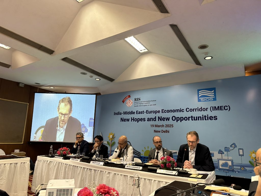 Sachin Chaturvedi (@sachin_chat) on Twitter photo At the <a href="/RIS_NewDelhi/">RIS</a> seminar on #IMEC <a href="/IDOS_research/">IDOS_research</a> Axel Berger suggests that it’s of geopolitical significance for decoupling and derisking trade and value chains in Asia and in Europe <a href="/pdash76/">Dr. Priyadarshi Dash</a> <a href="/AnitaPrakashIND/">Anita Prakash</a> <a href="/anileshmahajan/">Anilesh Mahajan 🇮🇳</a> <a href="/JagjeetSareen/">jagjeet singh sareen</a> At the <a href="/RIS_NewDelhi/">RIS</a> seminar on #IMEC <a href="/IDOS_research/">IDOS_research</a> Axel Berger suggests that it’s of geopolitical significance for decoupling and derisking trade and value chains in Asia and in Europe <a href="/pdash76/">Dr. Priyadarshi Dash</a> <a href="/AnitaPrakashIND/">Anita Prakash</a> <a href="/anileshmahajan/">Anilesh Mahajan 🇮🇳</a> <a href="/JagjeetSareen/">jagjeet singh sareen</a>