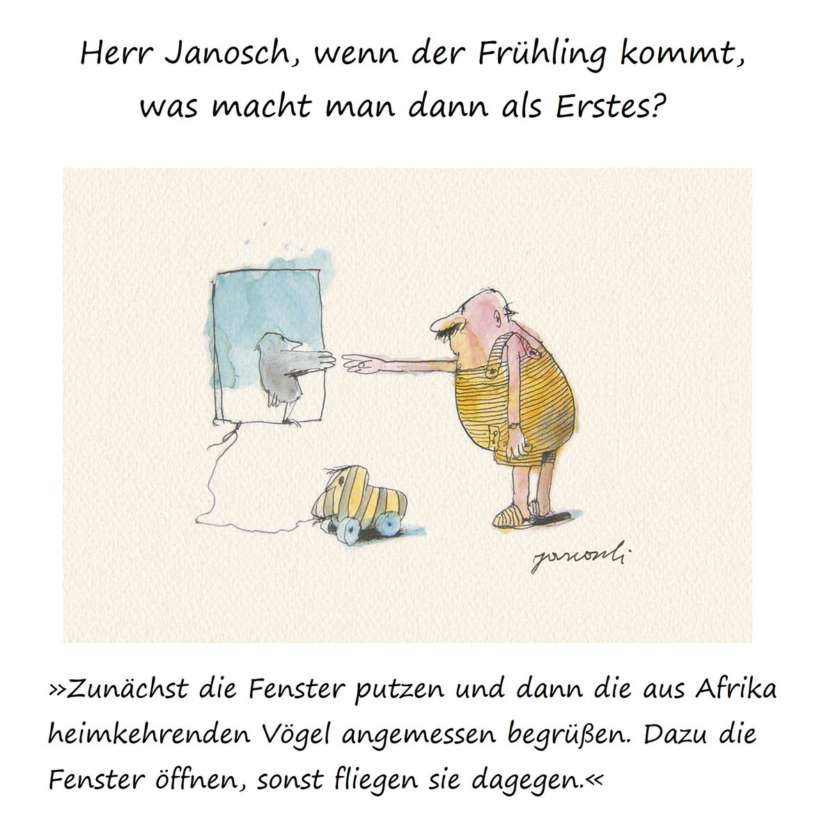 JanoschsWondrak's tweet image. Die Temperaturen.... steigen.... langsam, aber sie tun es!
#Janosch #Wondrak #Frühling