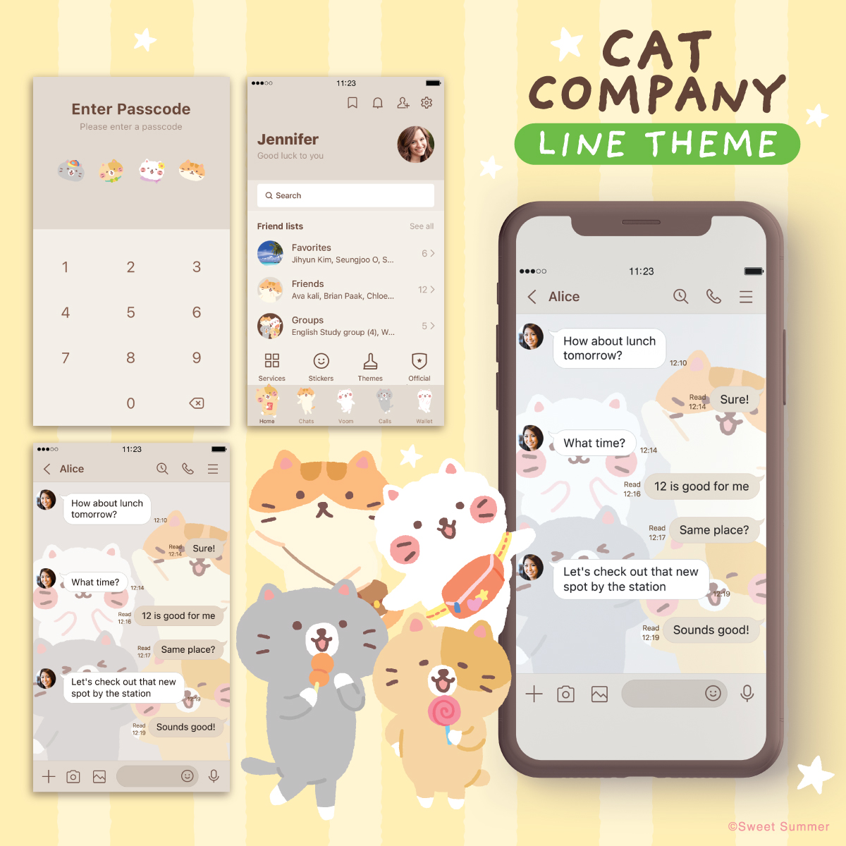 CatCompany_'s tweet image. ธีมไลน์ที่เรียบง่ายแต่นุ่มฟูมาแล้วฮะ มาช่วยซัพพอร์ตแมวตัวน้อย ๆ หน่อยนะฮะ 🥺🤟💕

📍พิกัด :  line.me/S/shop/theme/d…

#sweetsummer #catcompany #linetheme