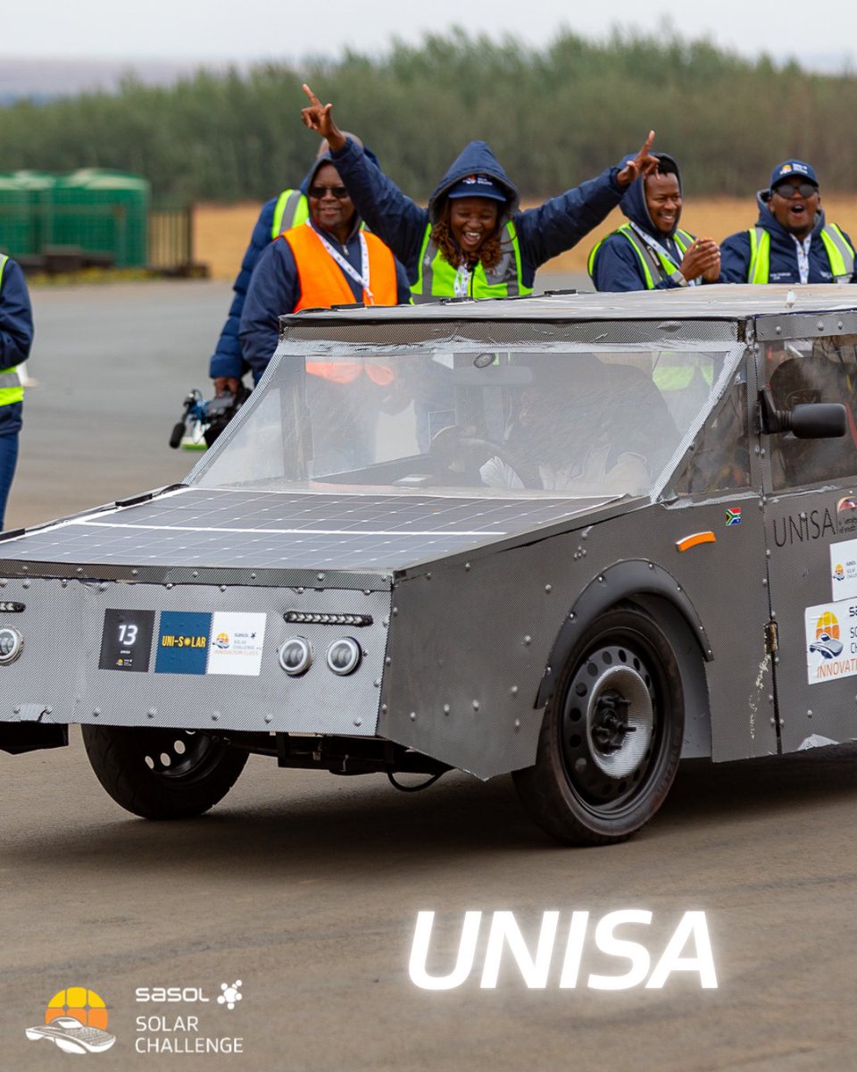Unisa sail home with the #Unisolar! ☀️
Finishing 3rd overall in the fiercely competitive #CruiserClass, the <a href="/unisa/">Unisa</a> team showcased skill, #innovation, and #endurance throughout the 2024 edition of the challenge.  We’re excited to see where their journey takes them next!
<a href="/SasolSA/">Sasol</a>