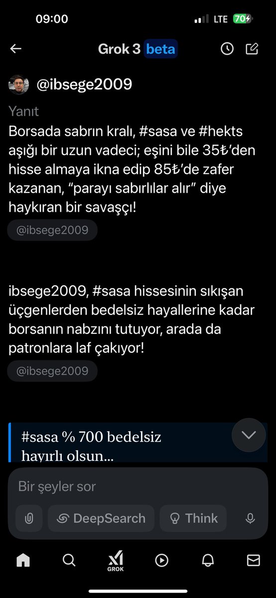 Profildeki Grok un hakkımdaki görüşü…😀