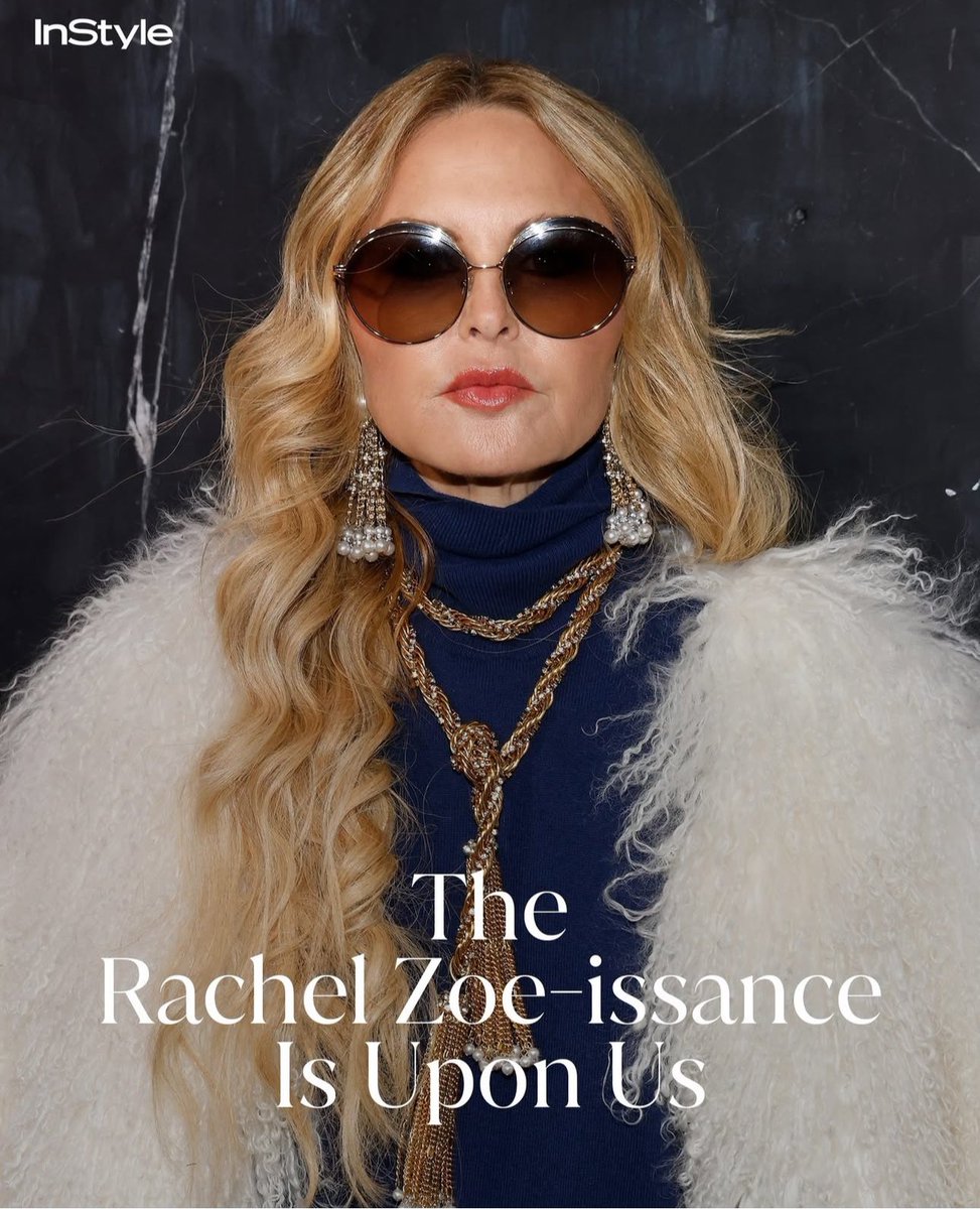 RachelZoe's tweet image. Thank you @InStyle 💋 I always say more is more! shorturl.at/NlhEs