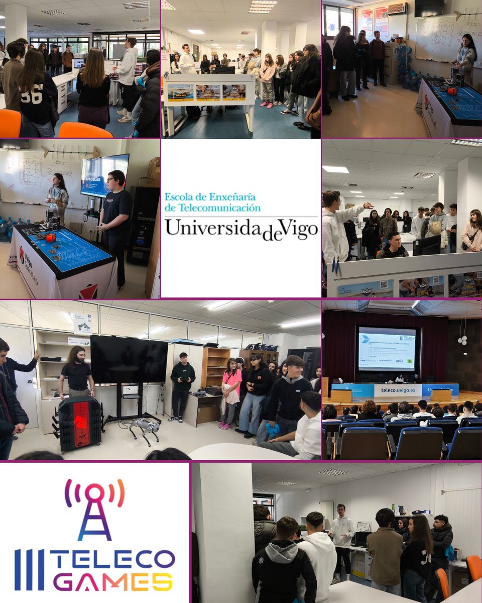 TelecoGames (@telecogames) on Twitter photo 🚀 ¡Las #3TelecoGames despegan en Galicia! Con 56 equipos y 265 alumn@s de 23 centros educativos, la sede gallega vuelve a ser la más multitudinaria de todo el país 🔥
📸Os dejamos imágenes de la presentación de las olimpiadas en la sede de <a href="/EETelecoVigo/">E.E. Teleco Vigo</a>
#SomosTelecos 🚀 ¡Las #3TelecoGames despegan en Galicia! Con 56 equipos y 265 alumn@s de 23 centros educativos, la sede gallega vuelve a ser la más multitudinaria de todo el país 🔥
📸Os dejamos imágenes de la presentación de las olimpiadas en la sede de <a href="/EETelecoVigo/">E.E. Teleco Vigo</a>
#SomosTelecos