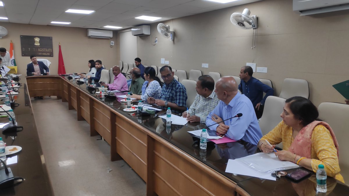 District Magistrate, South West Delhi (@dmsouthwest1) on Twitter photo Conducted a meeting with EROs, AEROs & Political Parties to discuss electoral preparedness, voter registration & inclusive participation. Ensuring a smooth & transparent electoral process for all. 🗳️✅ #Democracy #SVEEP #VoterAwareness #Election2025"
<a href="/CeodelhiOffice/">CEO, Delhi Office</a>
<a href="/ECISVEEP/">Election Commission of India</a> Conducted a meeting with EROs, AEROs & Political Parties to discuss electoral preparedness, voter registration & inclusive participation. Ensuring a smooth & transparent electoral process for all. 🗳️✅ #Democracy #SVEEP #VoterAwareness #Election2025"
<a href="/CeodelhiOffice/">CEO, Delhi Office</a>
<a href="/ECISVEEP/">Election Commission of India</a>