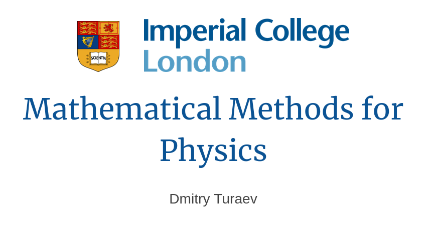Riazi_Cafe_en's tweet image. Imperial&apos;s &quot;Mathematical Methods for Physics&quot; lecture notes

PDF: ma.imperial.ac.uk/~dturaev/Mathe…
Problem sheets &amp;amp; more: ma.imperial.ac.uk/~dturaev/phys.…