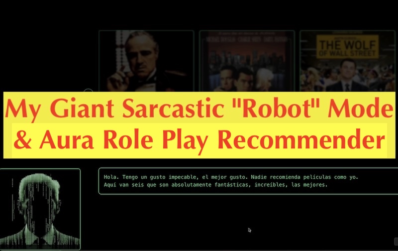 El lado del mal - My Giant Sarcastic "Robot" Mode &amp; Aura Role Play Recommender  elladodelmal.com/2025/03/my-gia… #IA #LLM #GenAI #Sarcasm #SmartTV #Aura #Innovación