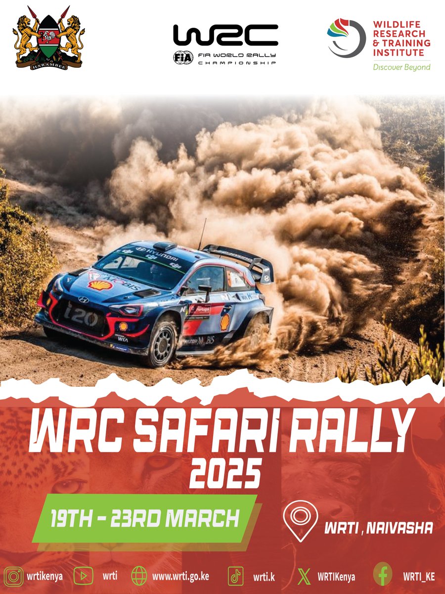 Gear up for an awesome time as the #WRCSafariRally2025  goes down this week! We are excited to be the host of the WRC Safari Rally Service Park at our headquarters in Naivasha, where all the action begins. 
Come enjoy the scenic landscape and wildlife.

#WRCSafariRally2025