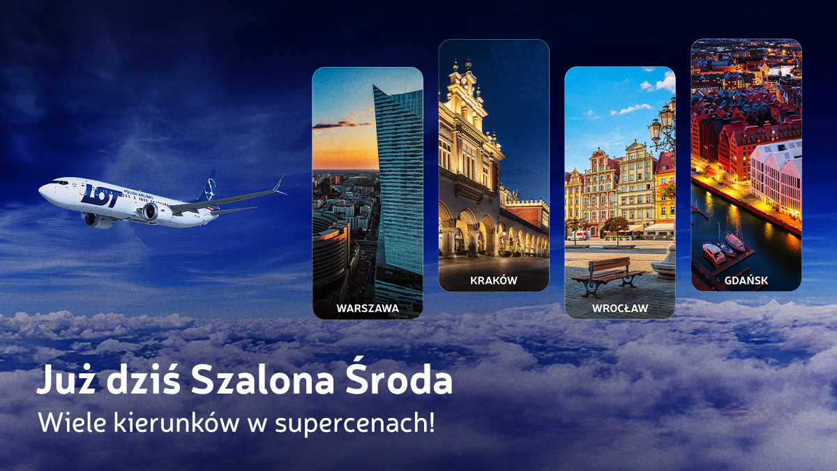 LOTPLAirlines's tweet photo. Loty po całej Polsce w wyjątkowej promocji!🇵🇱
Weekendowy city break czy biznesowa podróż? Zarezerwuj bilety #PLLOT na https://t.co/nGd49DTP2d ✈️
Oferta dostępna tylko do końca dnia!
#flyLOT https://t.co/acwFPhySKY