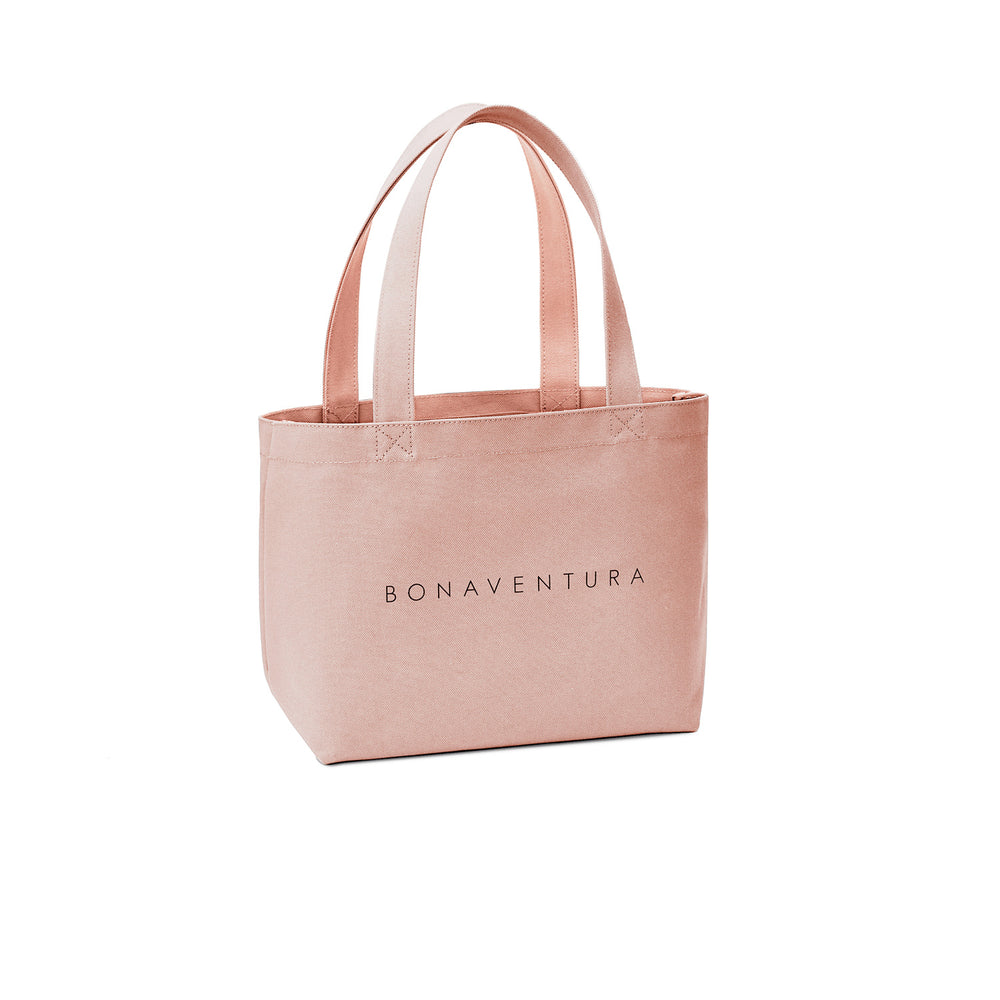 「BONAVENTURAのキャンバストート(ミディアム)、春限定のサクラピンクぴん」|lynx🐰のイラスト