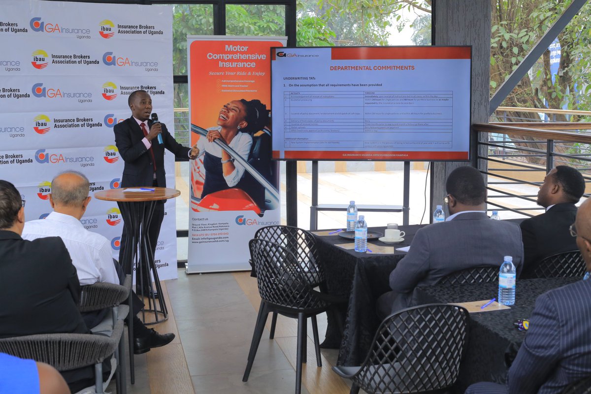 InsurBrokersUg's tweet photo. We are currently at Fairway Hotel for the CEO Breakfast, proudly sponsored by @ga_uganda, engaging in insightful discussions on the future of the insurance industry. 

#CEOBreakfast #GAInsurance https://t.co/yE7qtpUbKd