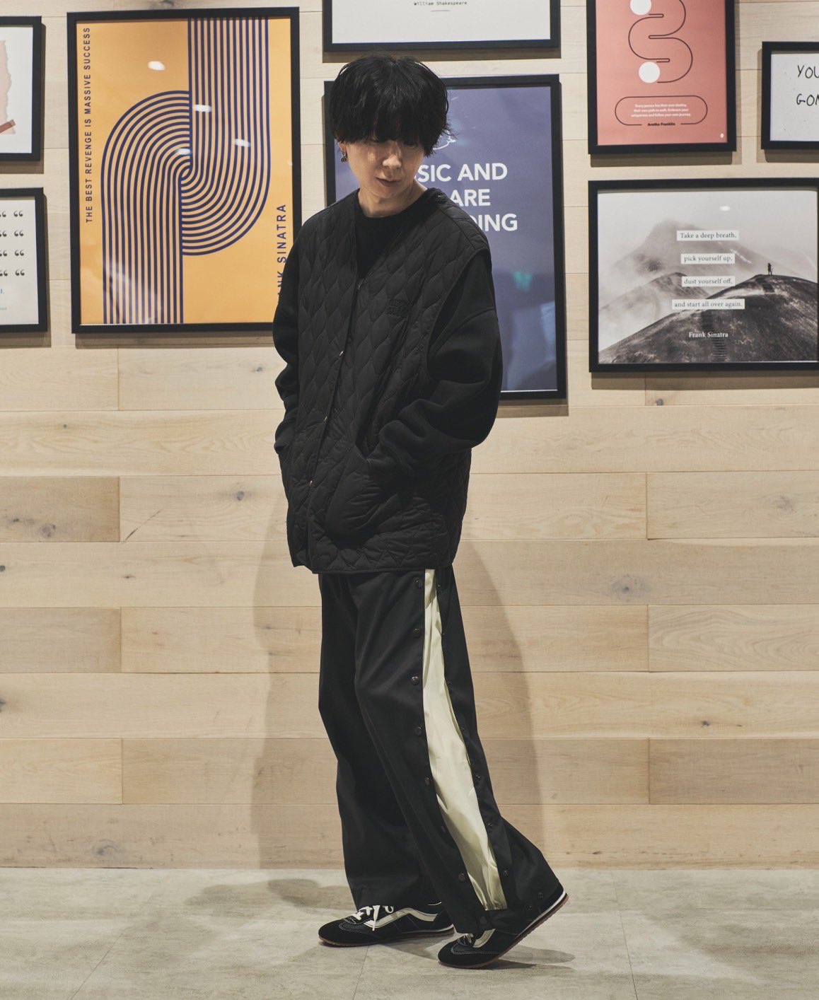 川谷絵音 LATENCY パンツ SIDE STRIPE PANTS LATENCY 川谷絵音