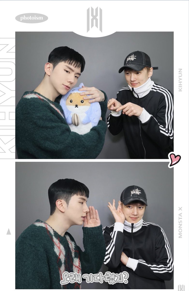 bigmonstas's tweet image. minhyuk posted a photoism with kihyun WHY ARE THEY SO CUTE