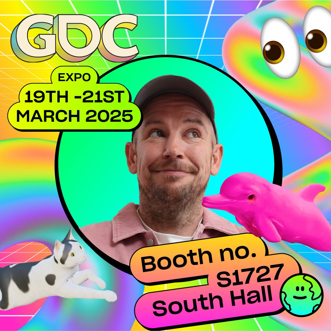 EverythingUnvrs's tweet photo. Want to see how you can animate anything with AI? Come visit Anything World at GDC Expo Hall! We're at Booth S1727 in the South Hall — stop by for a live demo with Gordon Midwood @differentcloth and discover the future of AI-powered 3D animation! 🚀🔥 #GDC2025 #AIAnimation #AnythingWorld