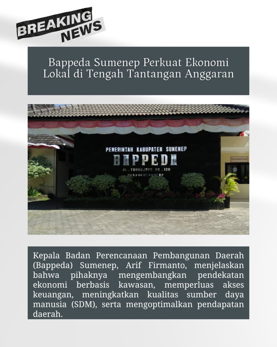 adilarainbow's tweet image. Bappeda Sumenep berkomitmen untuk memperkuat ekonomi lokal meskipun menghadapi tantangan anggaran. Mari dukung upaya ini! #EkonomiLokal #Bappeda