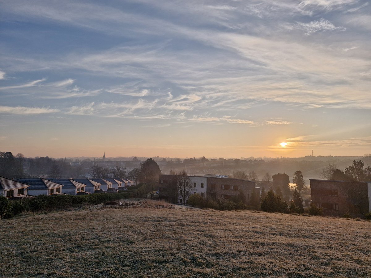 Cavan town rising beautifully this morning.