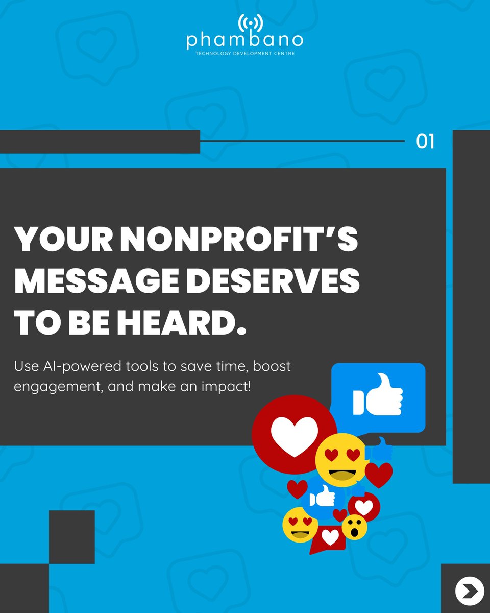 PhambanoTech's tweet image. Nonprofits, elevate your social media presence with these AI-driven tools: 
🎨 Canva for visuals, ✍️ ChatGPT for catchy captions, and 🗓️ Hootsuite for seamless scheduling. 

🌐buff.ly/FNeZrbf 

#PhambanoTech #AIMarketing #TechForNonprofits #SocialMediaMarketing