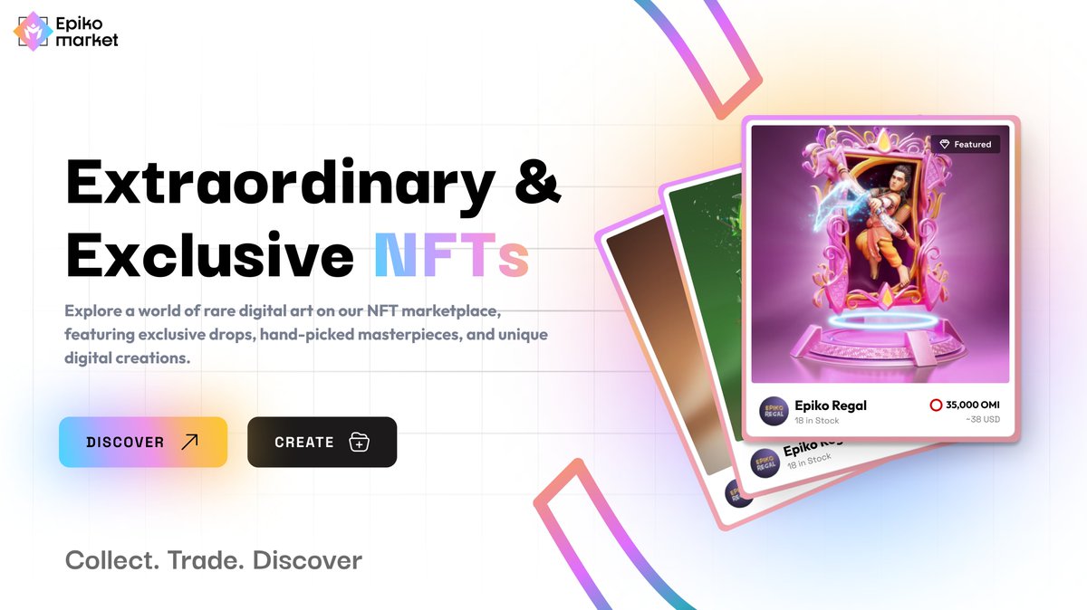 Explore a world of rare digital art on our Epiko.Market, featuring exclusive drops, hand-picked masterpieces, and unique digital creations✨

Visit Epiko.Market now!

#Epiko #Epikomarket #NFTs #NFTCommunity