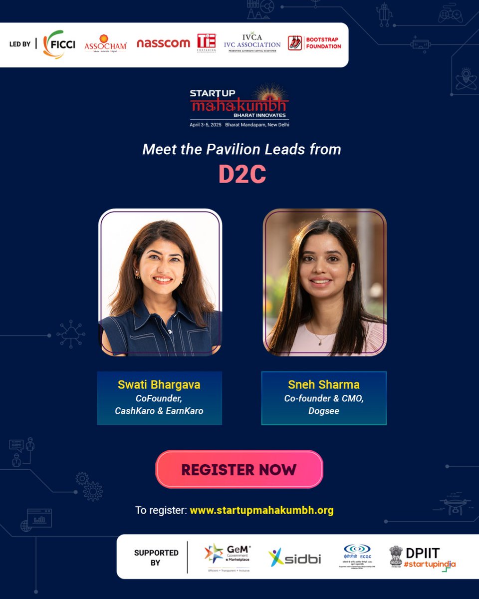 Meet the leads of the D2C pavillion who will work closely with our anchors <a href="/amangupta0303/">Aman Gupta</a> and <a href="/Ajahagirdar/">Archana Jahagirdar</a>!
