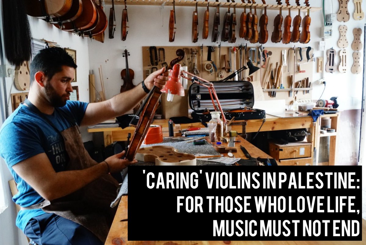 Interview with someone who left #Palestine and returned to repair the violins of those who love life and want the #music to continue. During the war. Beyond the #war.   
qcodemag.it/reportage/cura…