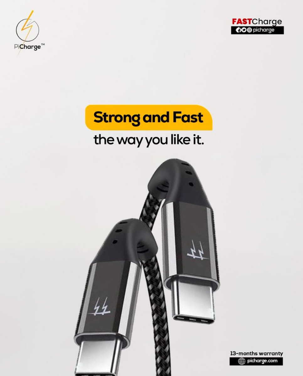 Pichargeng's tweet photo. We know you love your chargers fast and strong, that’s why Picharge is made to be three times faster than regular chargers. 

If you are also looking for a STRONG charger, Picharge is so strong it has a 13 months warranty. 

Send us a dm to get yours https://t.co/NH0oOeqmmj